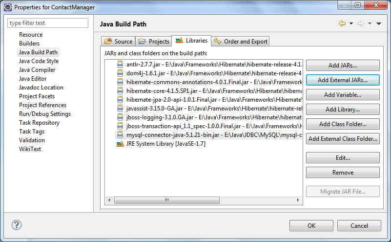 How to code a basic Java Hibernate program using Eclipse